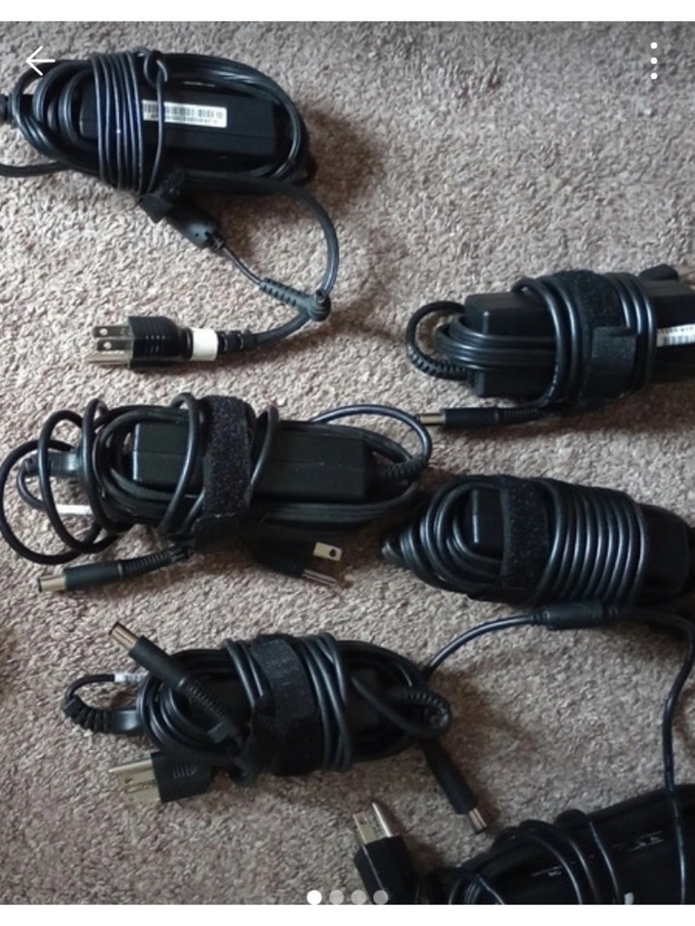 Laptop Computer Cords For Wall Outlet $8.00 For One Cord. Excellent Condition